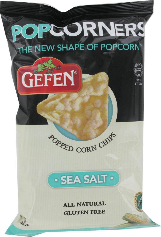 slide 1 of 1, Gefen Popcorners Sea Salt Popped Corn Chips , 5 oz