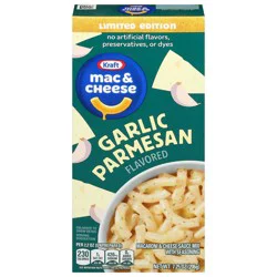 Kraft Garlic Parmesan Flavored Mac & Cheese Sauce Mix, Dinner Sides, 7.25 oz Box