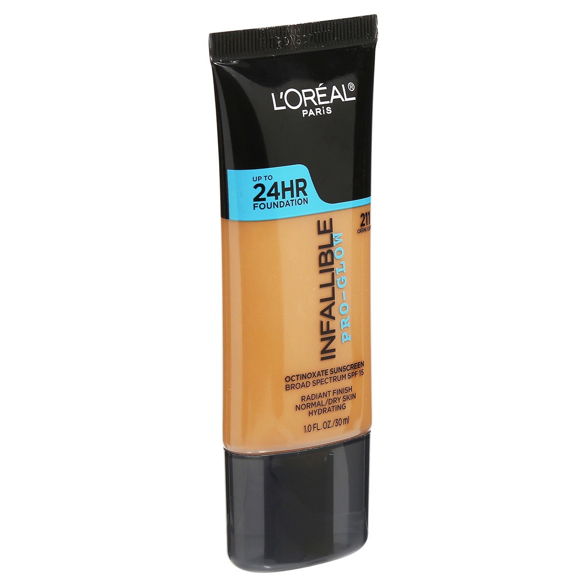 slide 3 of 3, L'oreal Paris Infallible Pro-Glow Spf Foundation 24hr Coverage Creme Cafe - 1 Fl. Oz., 1 fl oz