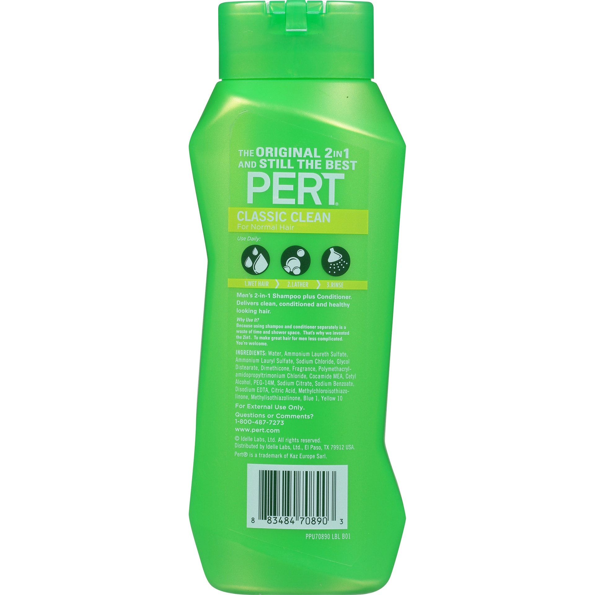 slide 6 of 7, Pert Plus 2-in-1 Shampoo & Conditioner, Classic Clean, 25.4 fl oz