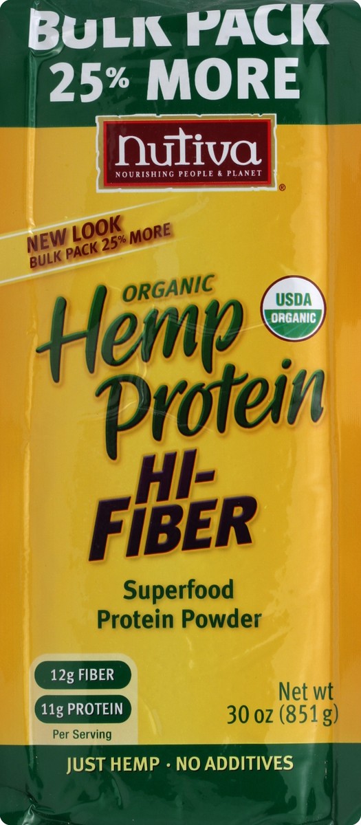 slide 1 of 6, Nutiva Hemp Protein 30 oz, 30 oz