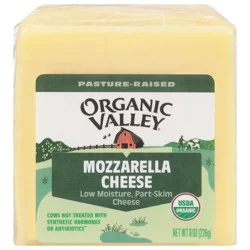 Organic Valley Low Moisture Part-Skim Mozzarella Cheese 8 oz