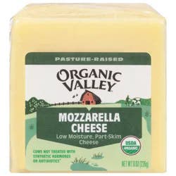 Organic Valley Low Moisture Part-Skim Mozzarella Cheese 8 oz