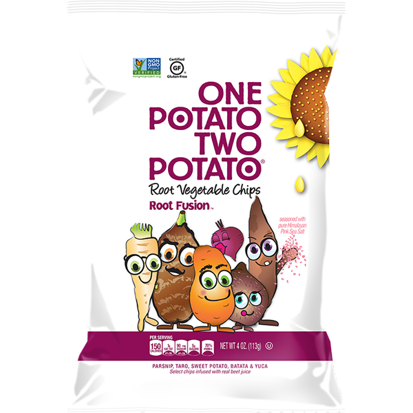 slide 1 of 1, One Potato Two Potato Root Fusion Veggie Chips, 5 oz