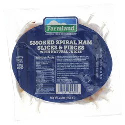 Farmland Smoked Spiral Ham Slices & Pieces
