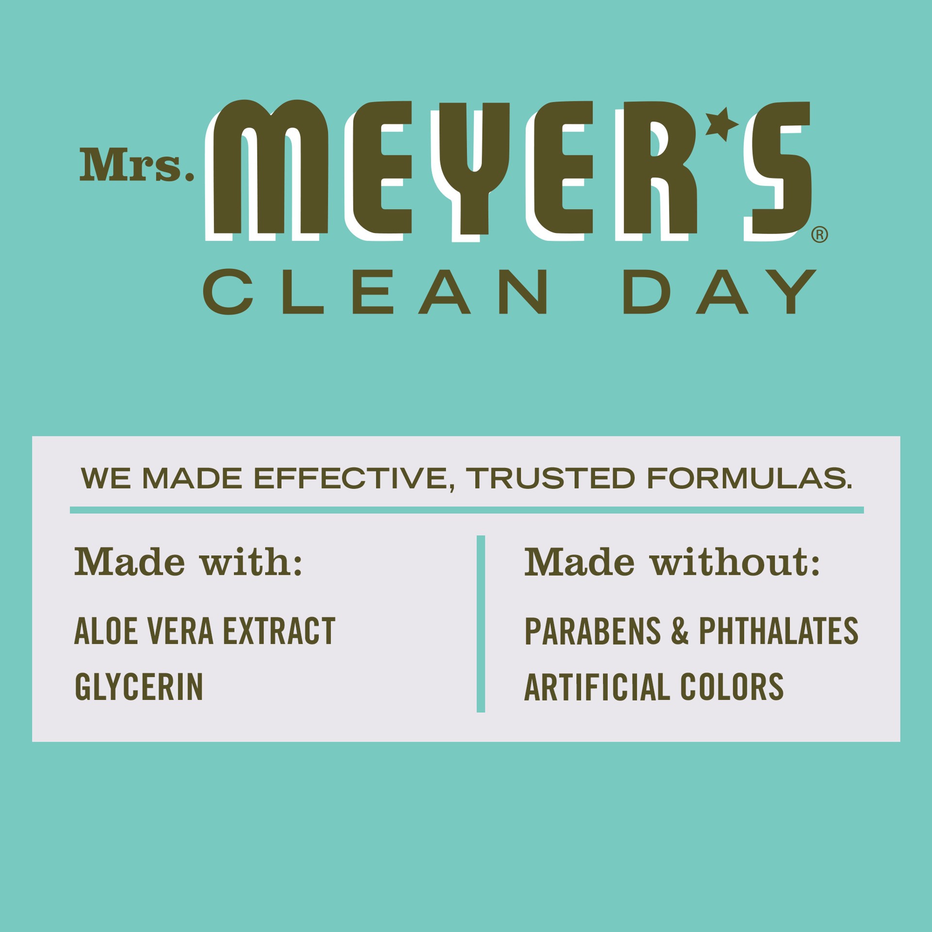 slide 7 of 9, Mrs. Meyer's Basil Clean Day Hand Sanitizer With Hang tag, 2 oz