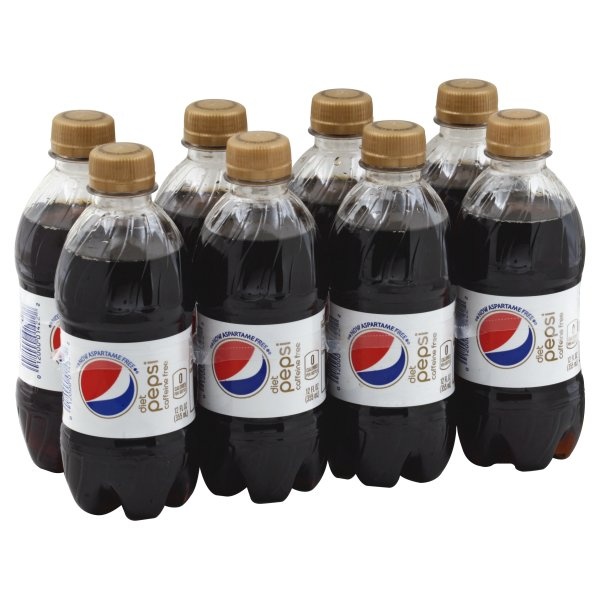 slide 1 of 2, Pepsi Cola, Diet, Caffeine Free - 12 oz, 12 oz