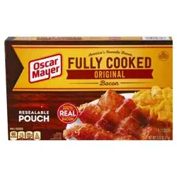 Oscar Mayer Original Fully Cooked Bacon, 2.52 oz Box, 9-11 slices