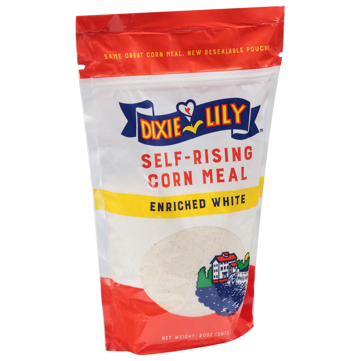 slide 5 of 11, Dixie Lily S/R/White Cornmeal, 20 oz