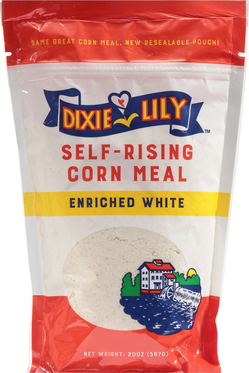 slide 8 of 11, Dixie Lily S/R/White Cornmeal, 20 oz
