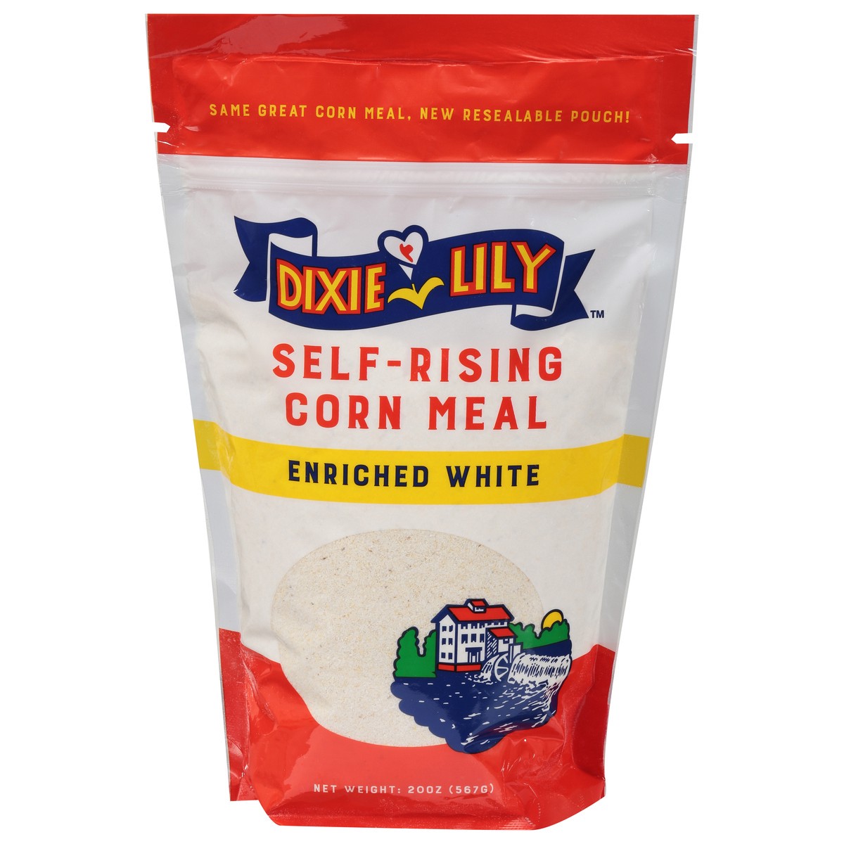 slide 7 of 11, Dixie Lily S/R/White Cornmeal, 20 oz