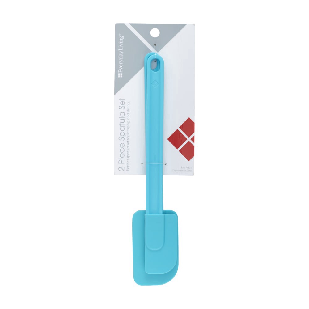 slide 1 of 3, Everyday Living Silicone Spatula Set - Blue, 2 ct