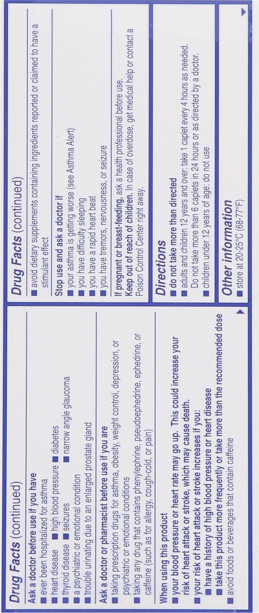 slide 14 of 15, Bronkaid Max 25 mg Strongest Formula Bronchodilator 60 Caplets, 60 ct