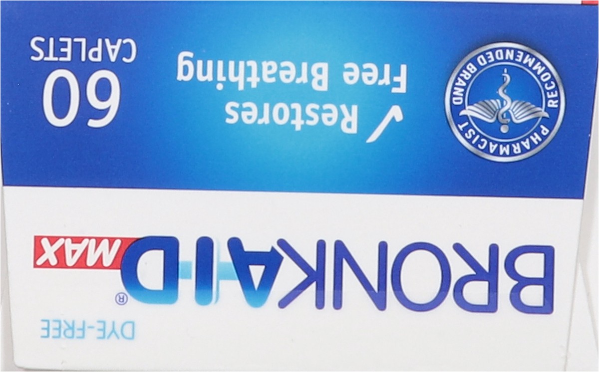 slide 5 of 15, Bronkaid Max 25 mg Strongest Formula Bronchodilator 60 Caplets, 60 ct