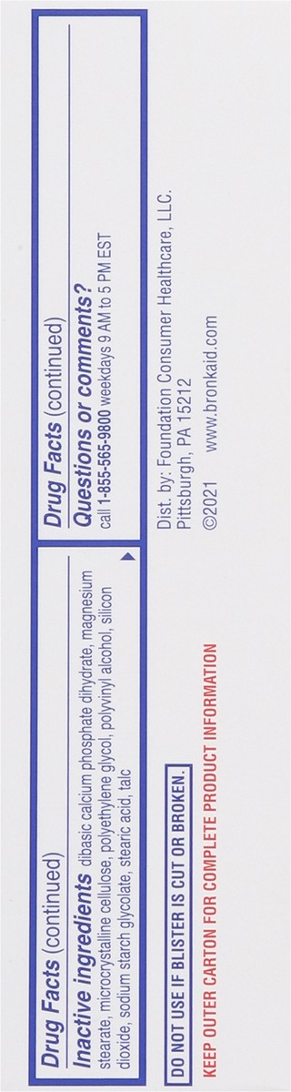 slide 8 of 15, Bronkaid Max 25 mg Strongest Formula Bronchodilator 60 Caplets, 60 ct