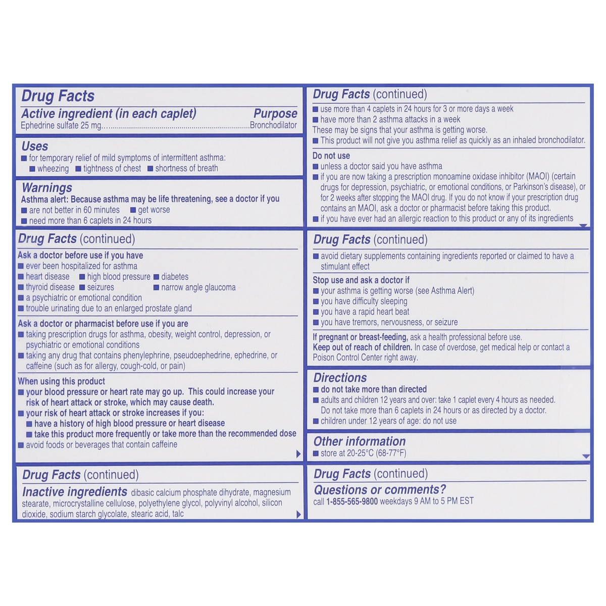 slide 3 of 15, Bronkaid Max 25 mg Strongest Formula Bronchodilator 60 Caplets, 60 ct