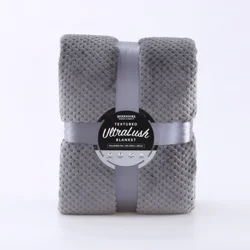 Berkshire Ultralush Textured Blanket - King - Ash