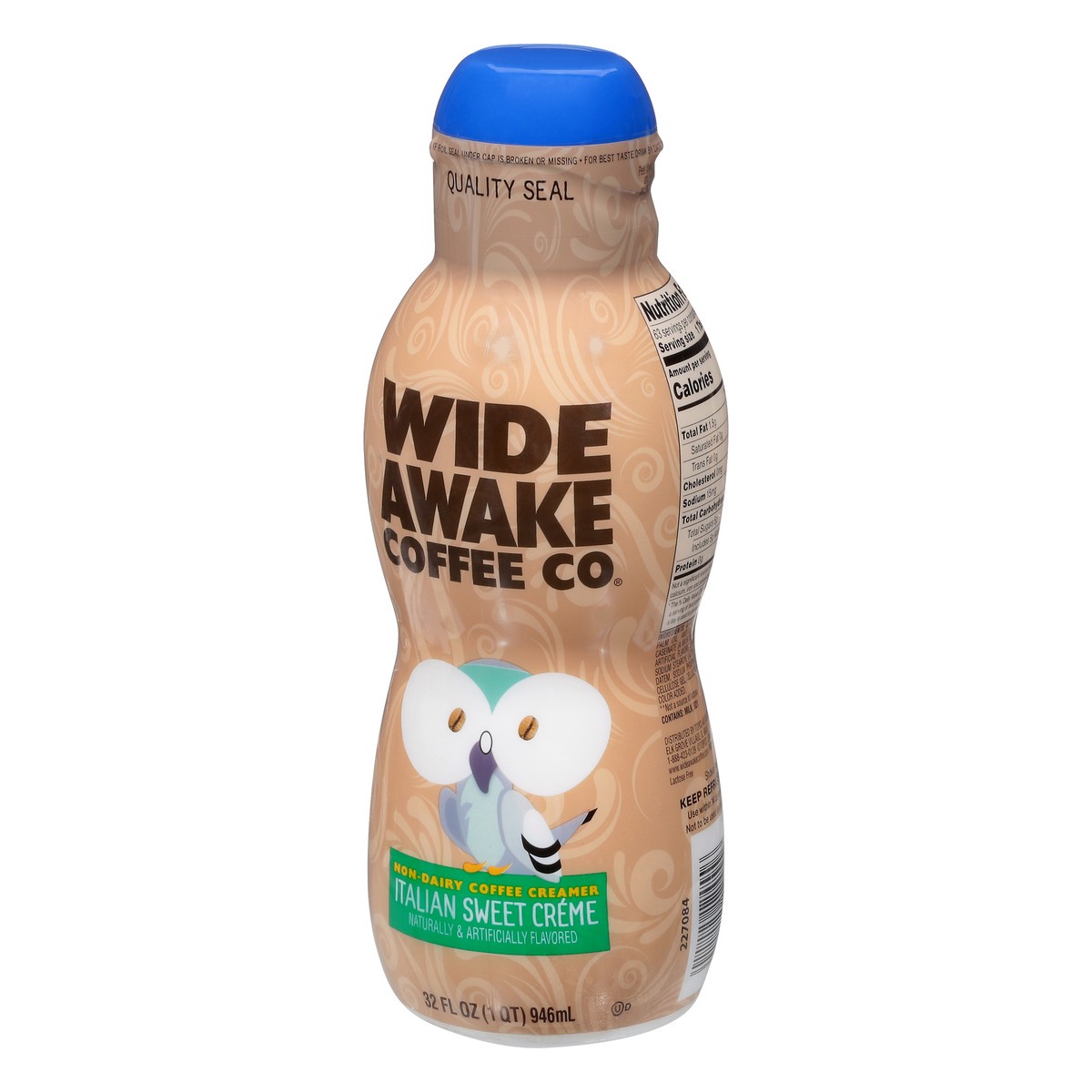 slide 3 of 10, Wide Awake Coffee Co. Coffee Creamer, Non-Dairy, Italian Sweet Creme, 32 oz