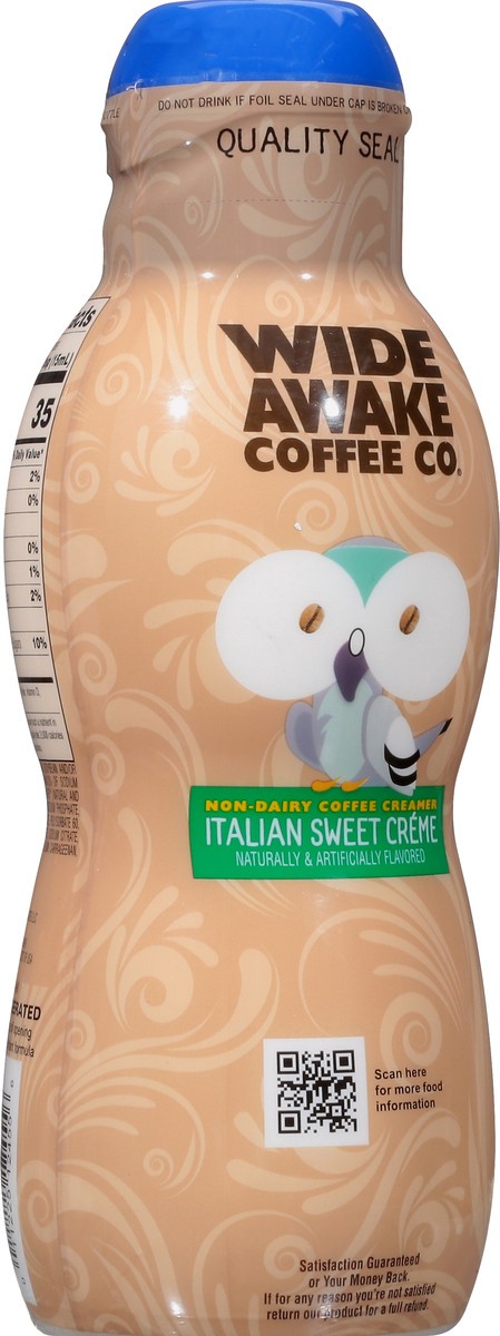 slide 10 of 10, Wide Awake Coffee Co. Coffee Creamer, Non-Dairy, Italian Sweet Creme, 32 oz