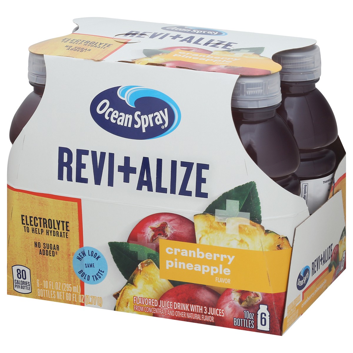 slide 3 of 9, Ocean Spray Revi+Alize Cranberry Pineapple Juice Drink 6 - 10 fl oz Bottles, 6 ct; 10 fl oz