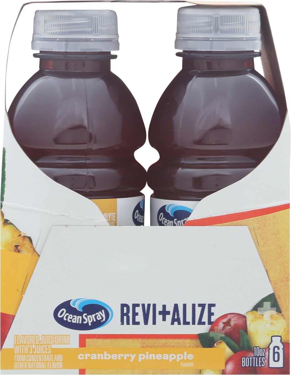 slide 2 of 9, Ocean Spray Revi+Alize Cranberry Pineapple Juice Drink 6 - 10 fl oz Bottles, 6 ct; 10 fl oz