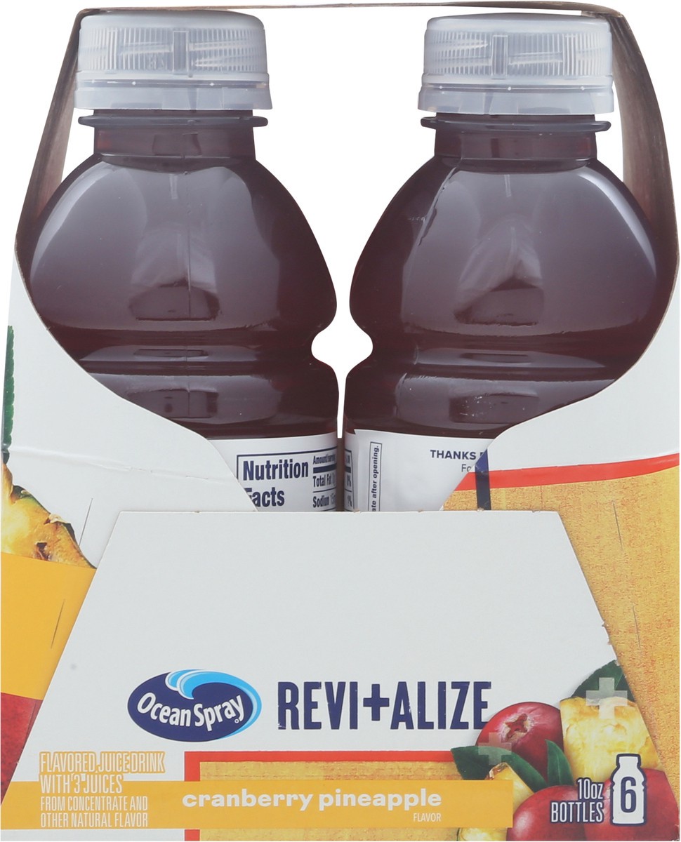 slide 4 of 9, Ocean Spray Revi+Alize Cranberry Pineapple Juice Drink 6 - 10 fl oz Bottles, 6 ct; 10 fl oz