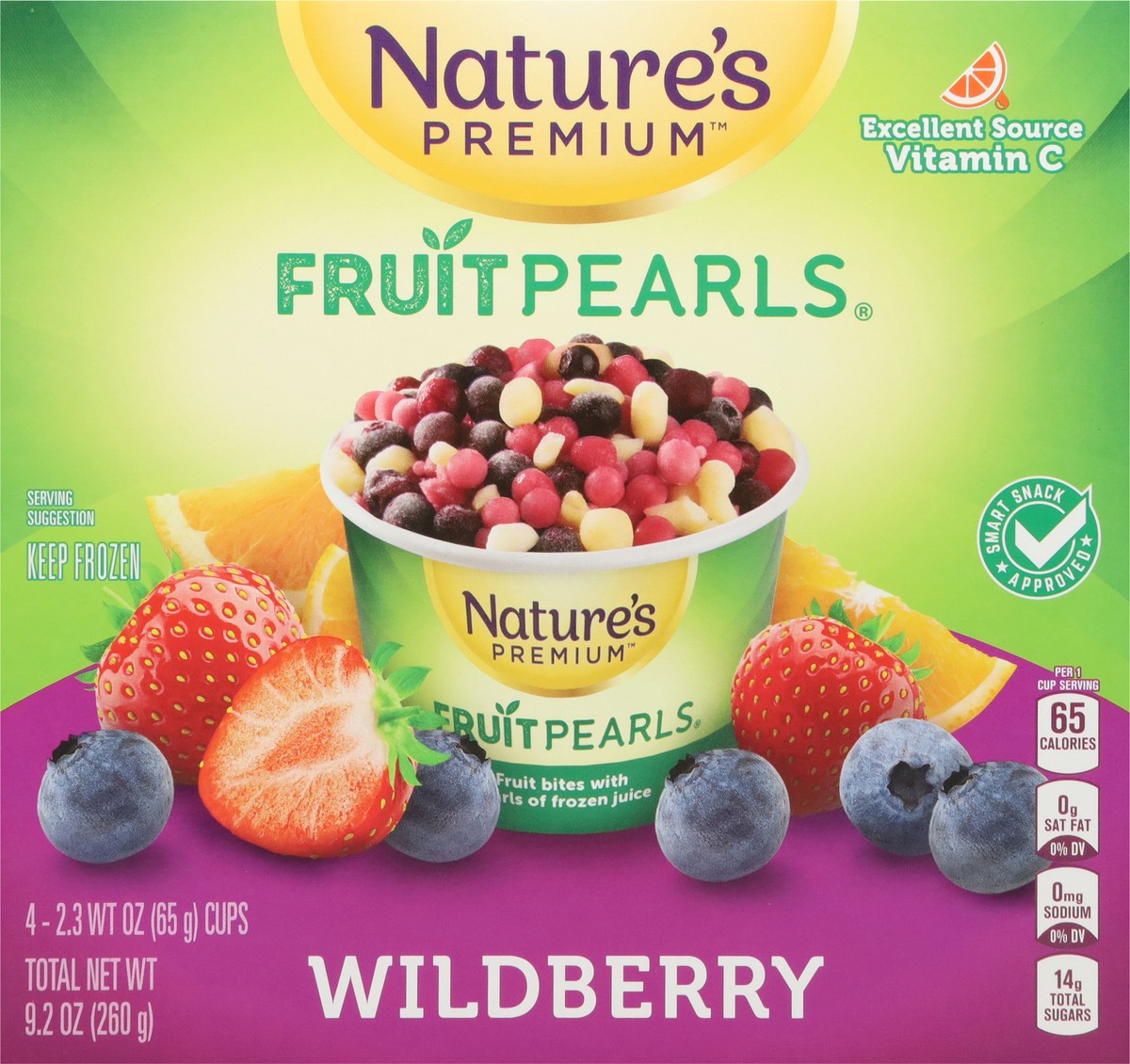 slide 9 of 14, Nature's Premium Fruit Pearls 4pk Triple Berry 2.3 Oz, 4 ct