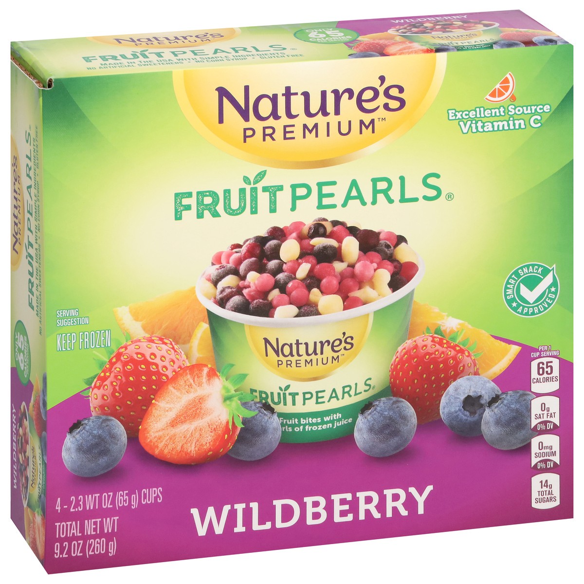 slide 3 of 14, Nature's Premium Fruit Pearls 4pk Triple Berry 2.3 Oz, 4 ct