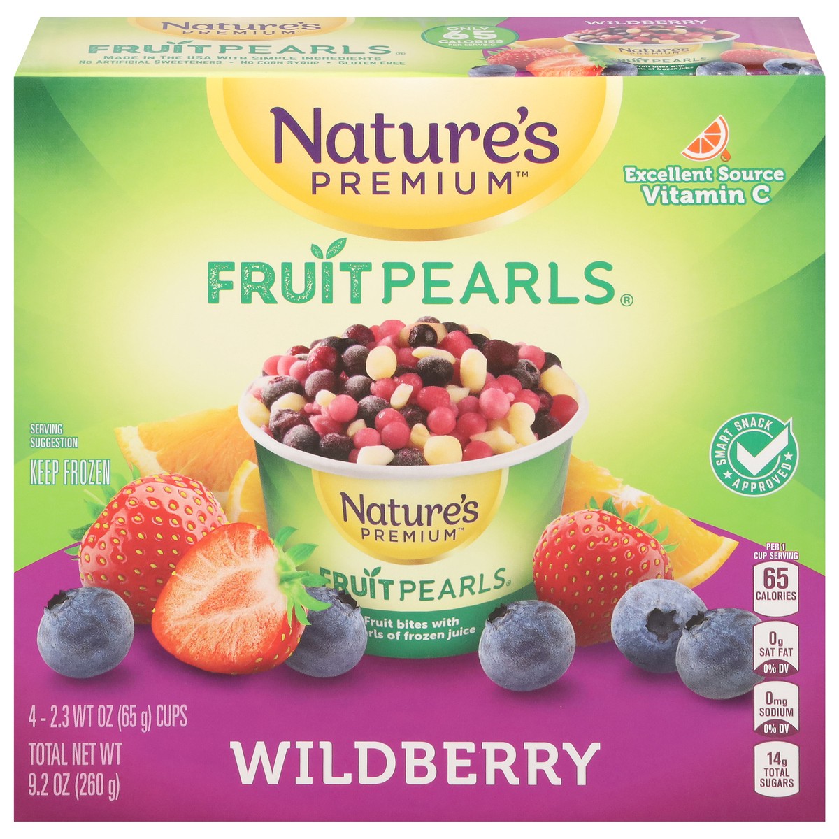 slide 10 of 14, Nature's Premium Fruit Pearls 4pk Triple Berry 2.3 Oz, 4 ct
