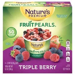 Nature's Premium Fruit Pearls 4pk Triple Berry 2.3 Oz