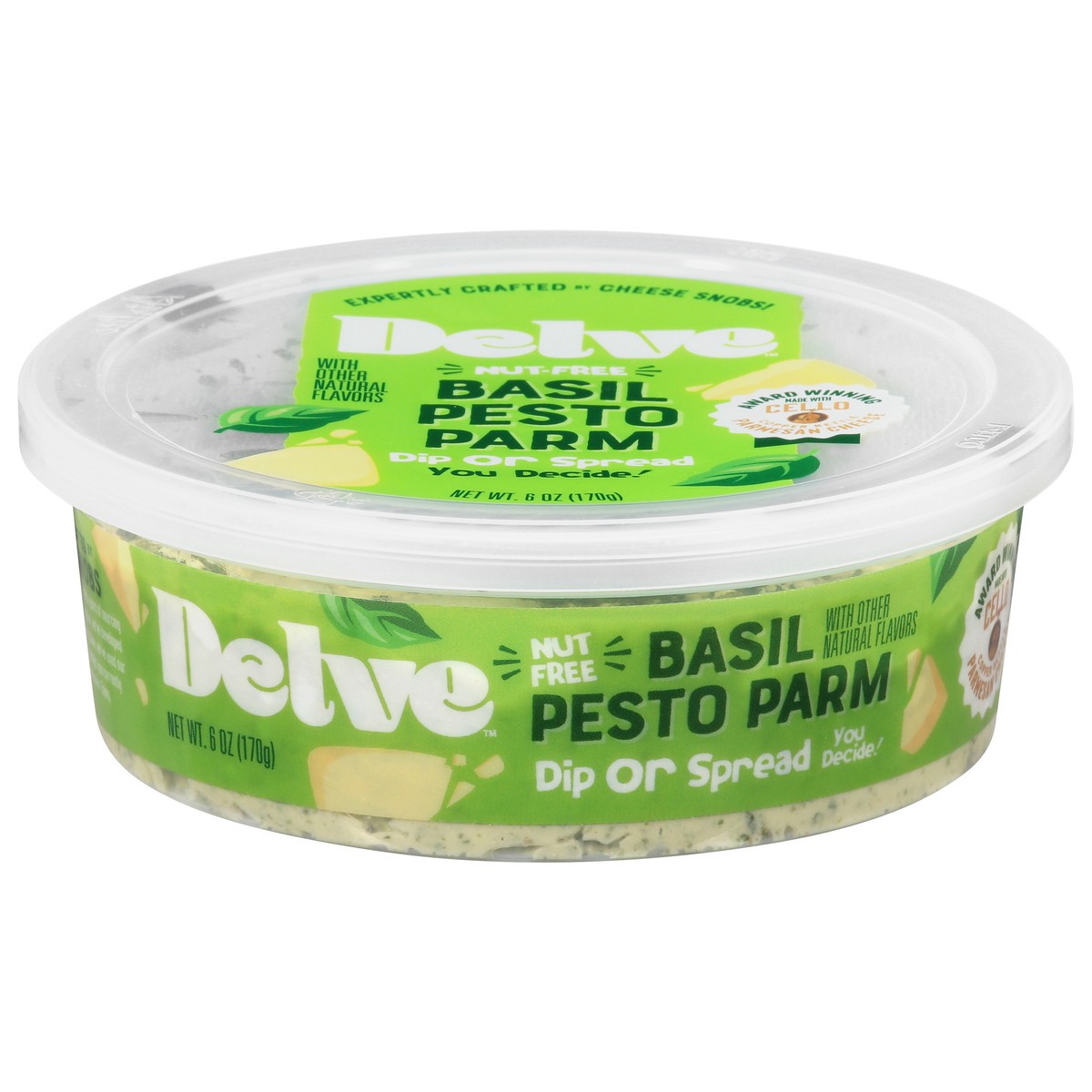 slide 1 of 4, Delve Basil Pesto Parm Dip or Spread 6 oz, 6 oz
