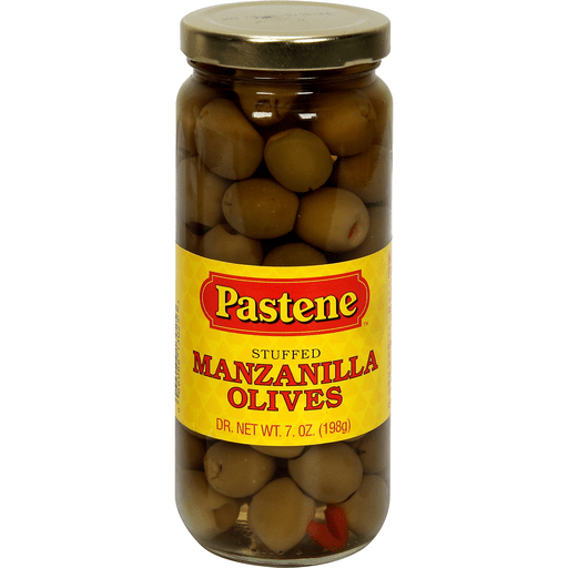 slide 2 of 2, Pastene Manzanilla Olives, 7 oz