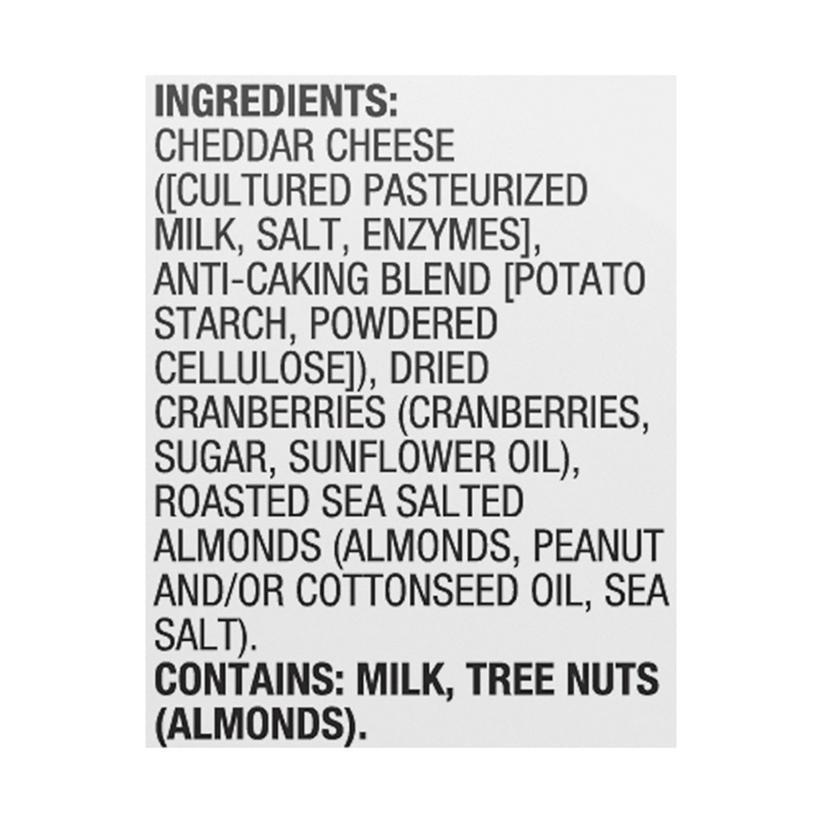 slide 5 of 13, Food Club Sharp White Cheddar Cheese, Dried Cranberries & Sea Salt Roasted Almonds Snack Classics 3 ea, 3 ct