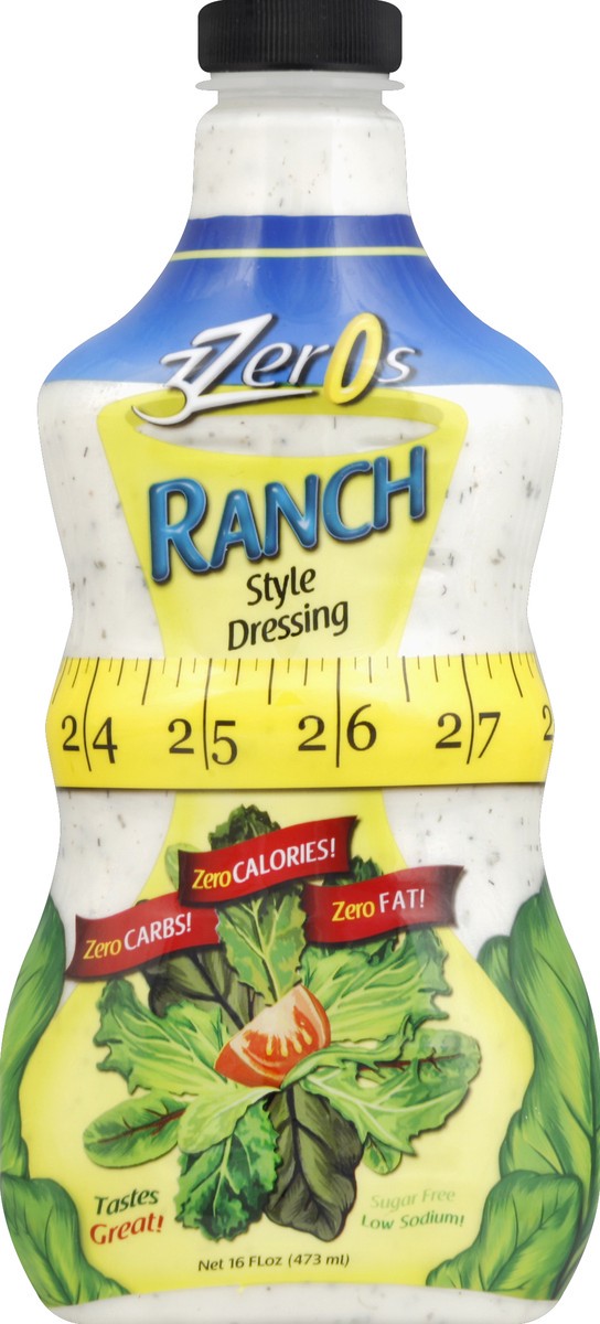 slide 2 of 2, 3 Zeros Ranch Style Dressing, 16 oz
