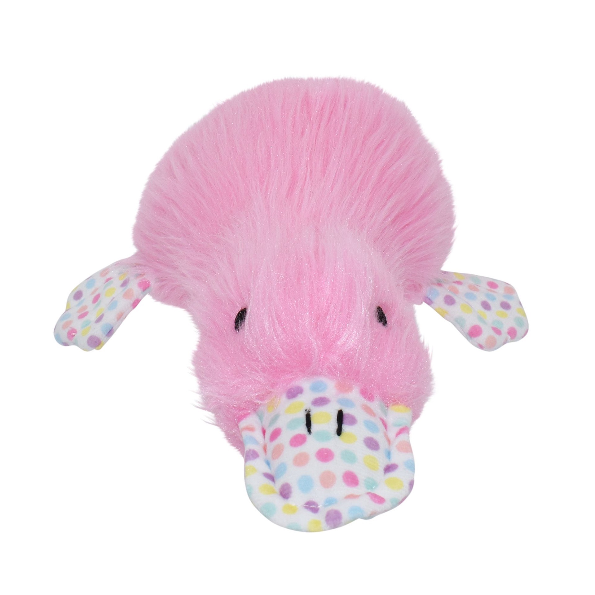 slide 1 of 1, Multipet Pink Spring Duckworth Plush Dog Toy, 1 ct