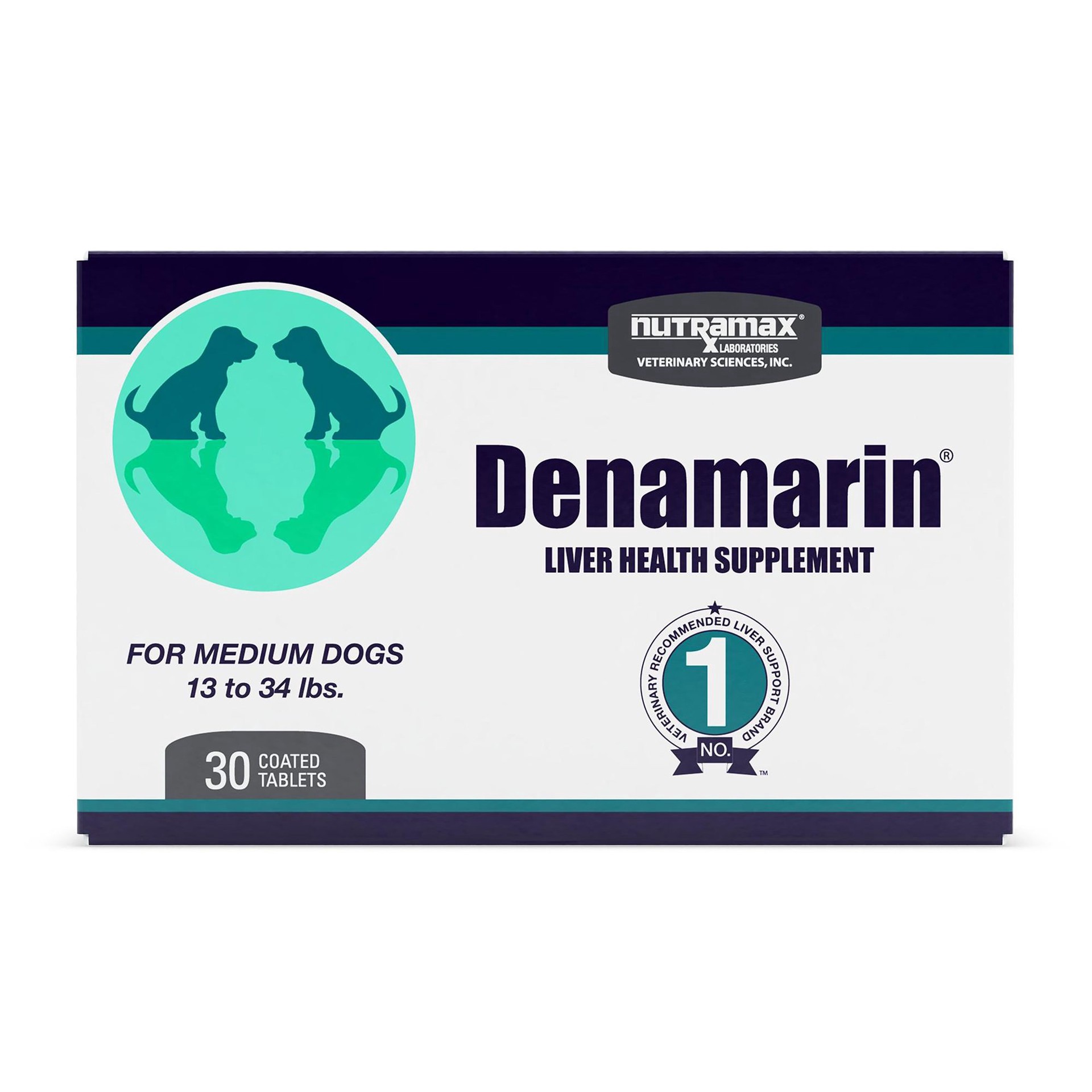 slide 1 of 1, Nutramax Pet Nutramax Denamarin Liver Health Coated Tablets, 30 ct