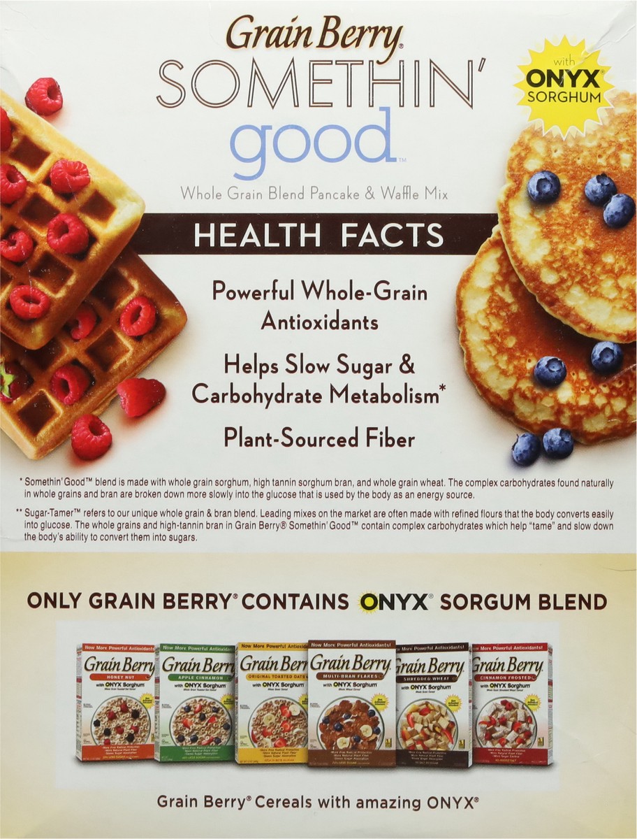 slide 5 of 9, Grain Berry Somethin' Good Whole Grain Pancake & Waffle Mix 28 oz, 28 oz