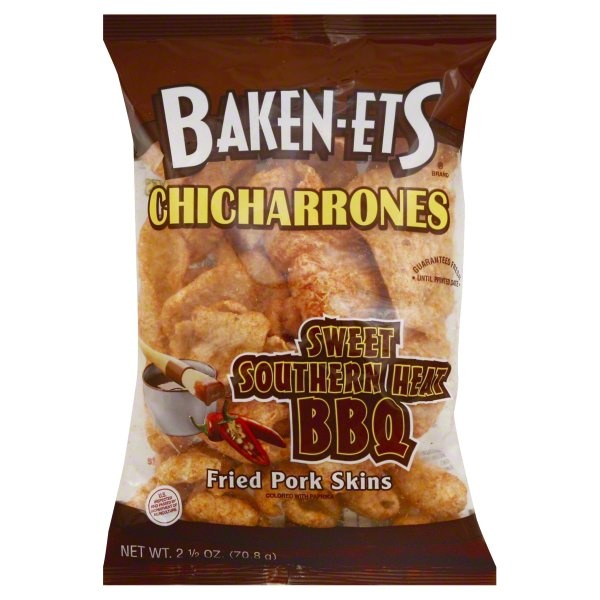 slide 1 of 1, Frito-Lay Baken-Ets Chicharrones Sweet Southern Heat BBQ Fried Pork Skins, 2.5 oz