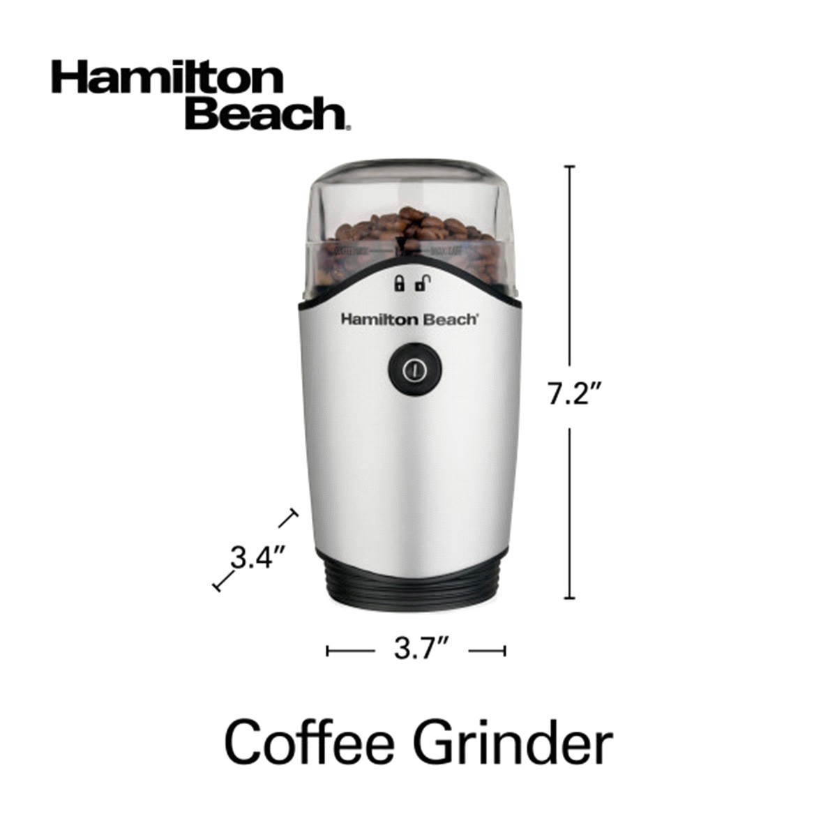 slide 9 of 9, Hamilton Beach Electric Chamber Coffee Grinder, 1 ct