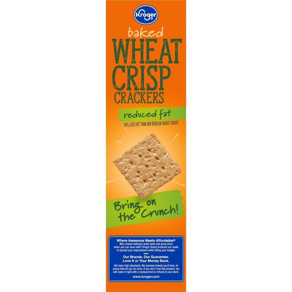 slide 4 of 4, Kroger Reduced Fat Thin Wheat Crackers, 8 oz