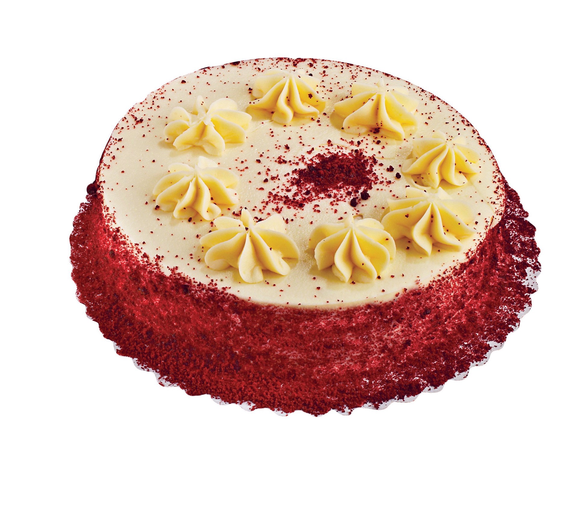 slide 1 of 1, H-E-B Bakery 1-Layer Red Velvet Cake, 8 in