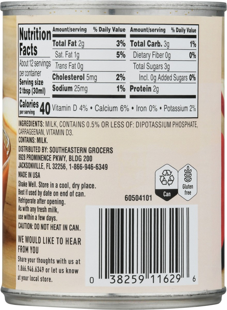 slide 2 of 11, SE Grocers Milk Evaporated, 12 oz