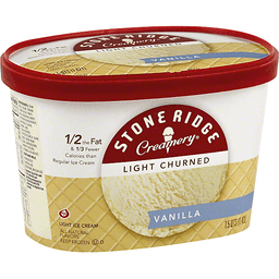 slide 1 of 1, Stone Ridge Creamery Lite Vanilla Ice Cream,