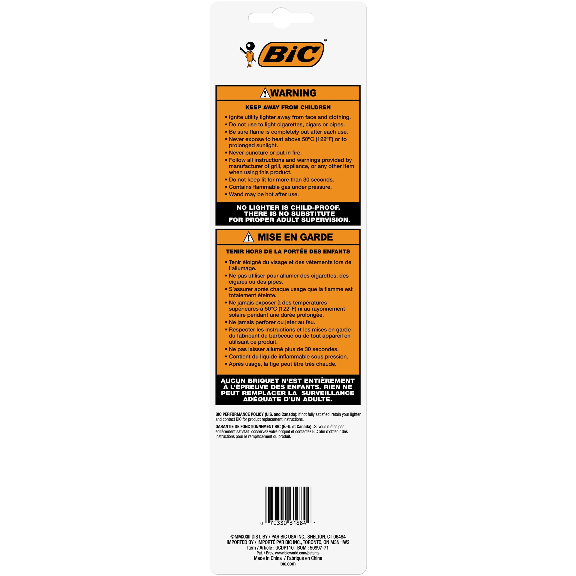 slide 3 of 11, BIC Assorted Bic Multi-Purpose Candle Lighter, 1pc., 1.38 in x 4 in x 13.05 in