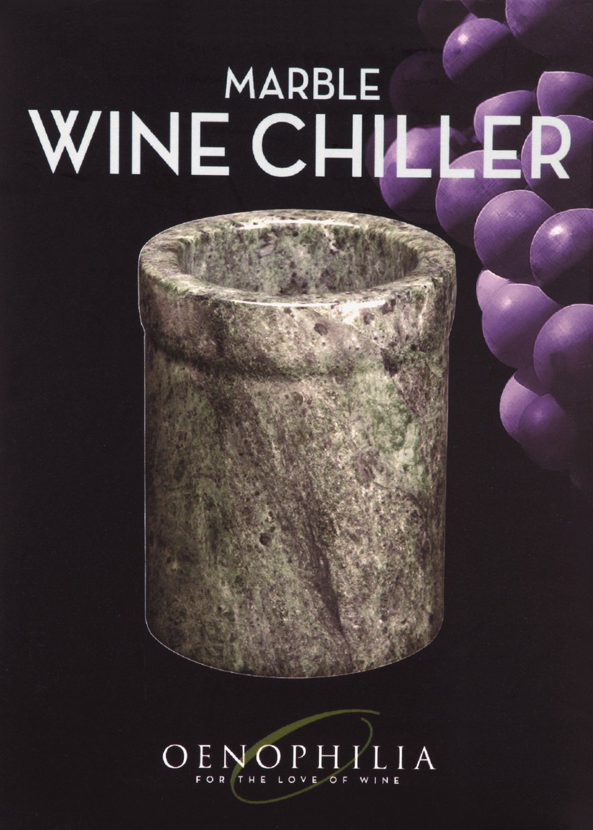 slide 2 of 5, Oenophilia Wine Bottle Marble Chiller Green, 1 ct