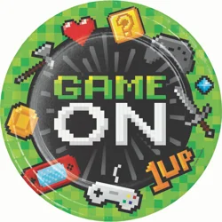 Creative Converting Gaming Party Dinner Plate, 8ct.