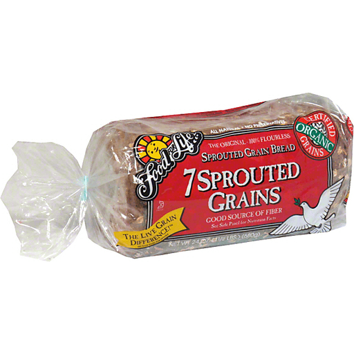 slide 3 of 3, Food for Life 7 Sprouted Grains Bread, 24 oz