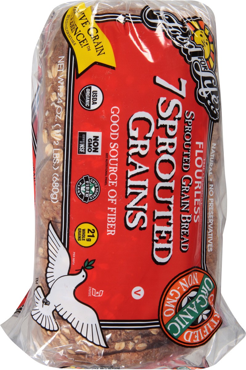 slide 8 of 11, Food for Life 7 Sprouted Grains Bread, 24 oz