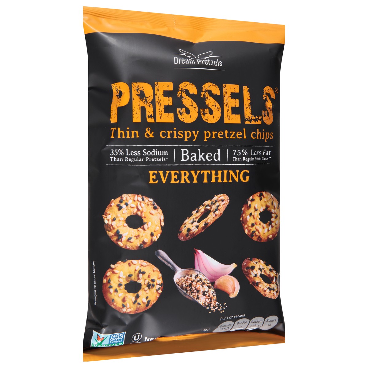 slide 8 of 9, Dream Pretzels Everything Pretzel Chips 7.1 oz, 7.1 oz