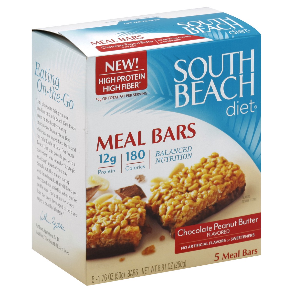 slide 2 of 4, South Beach Diet Meal Bars 5 ea, 5 ct